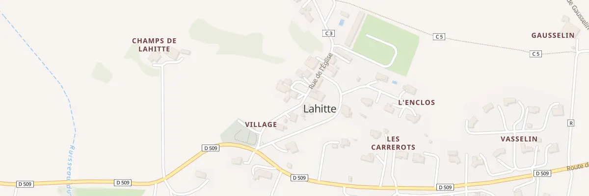 Plan du 5010 Le Village à Lahitte