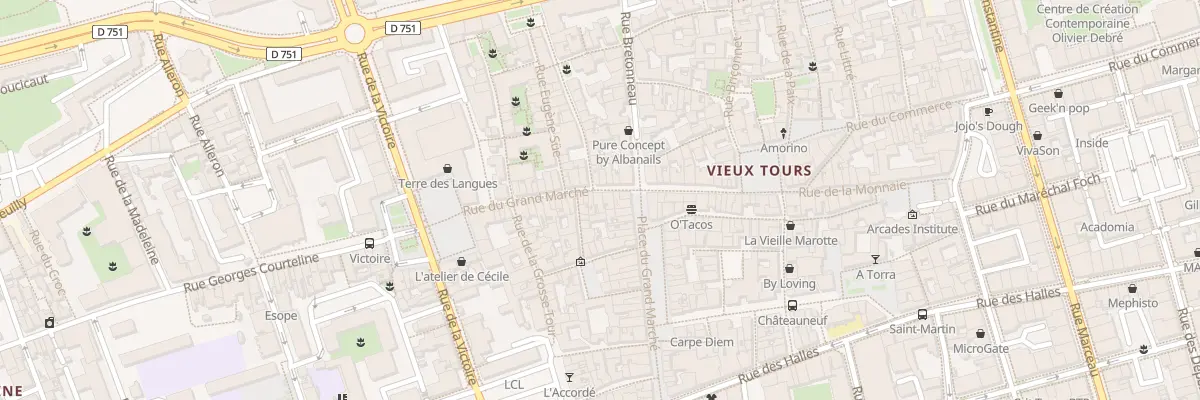 Plan du 42 Rue du Grand Marché à Tours