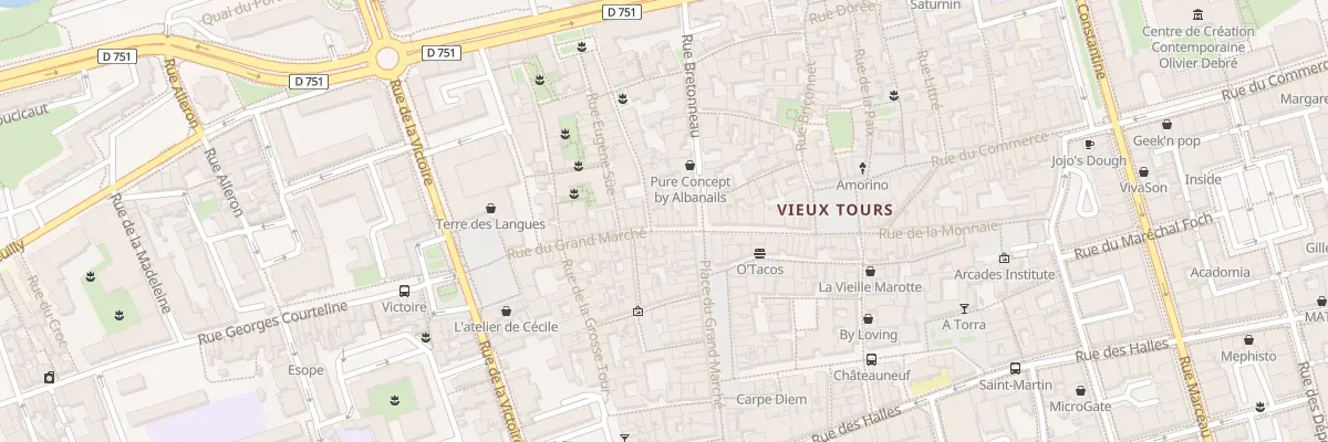 Plan du 31 Rue du Grand Marché à Tours