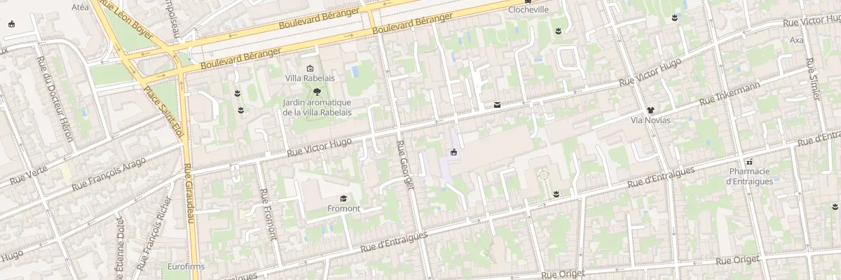 Plan du 142 Rue Victor Hugo à Tours