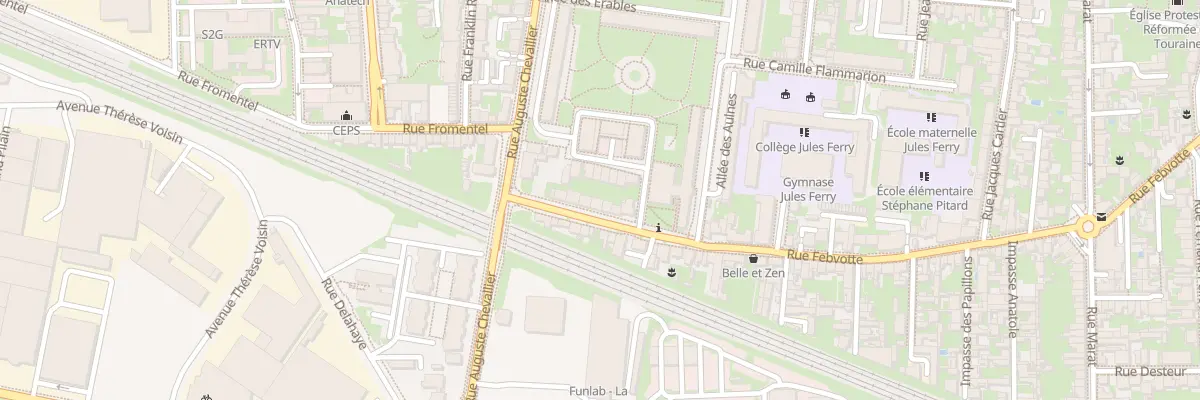 Plan du 247 Rue Febvotte à Tours