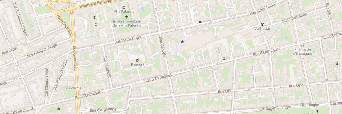 Plan du 24 Rue Georget à Tours