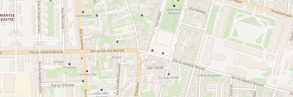 Plan du 91 Rue Desaix à Tours