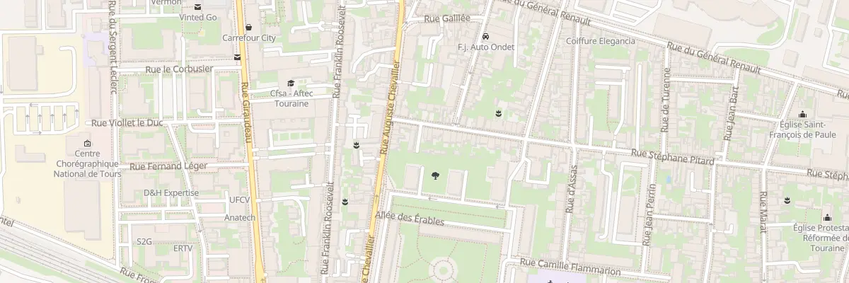 Plan du 150 Rue Stéphane Pitard à Tours