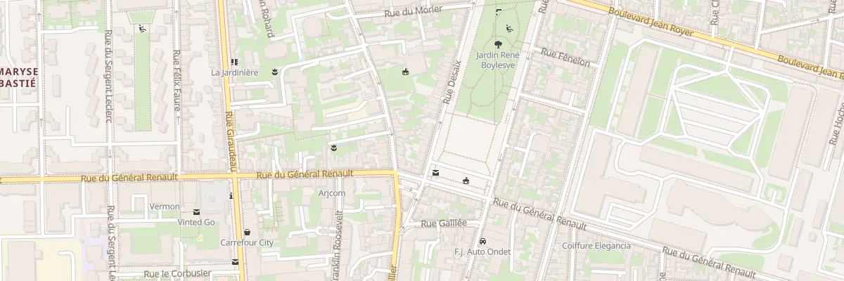 Plan du 83 Rue Desaix à Tours