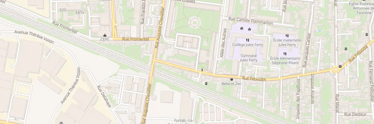 Plan du 245 Rue Febvotte à Tours