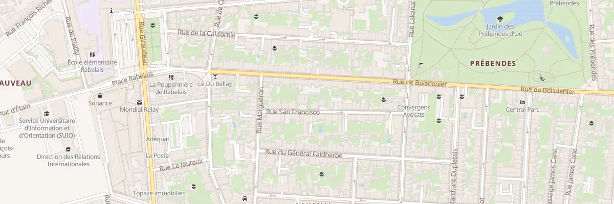 Plan du 31 Rue San Francisco à Tours
