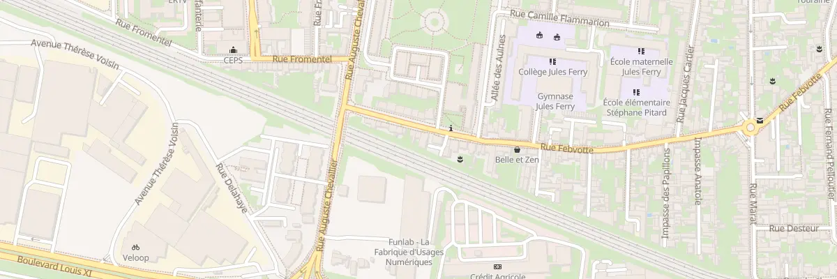 Plan du 236 Rue Febvotte à Tours