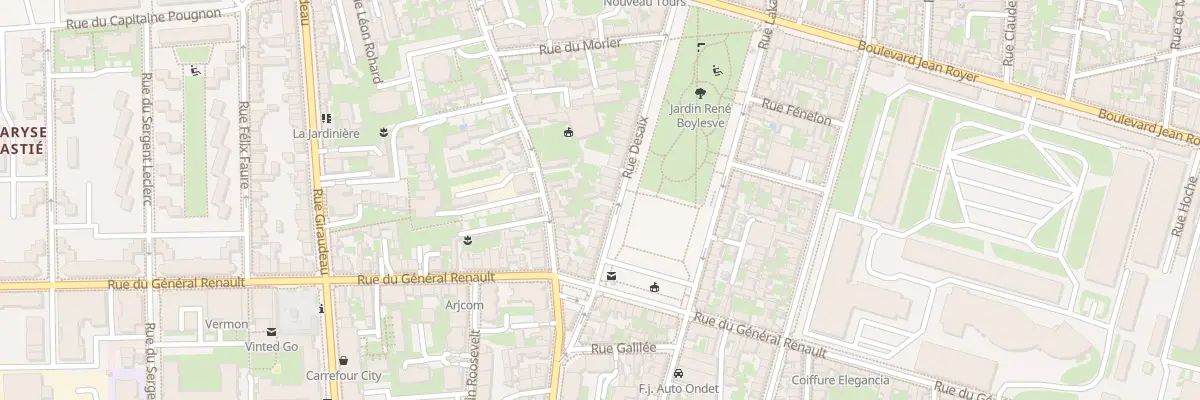 Plan du 75 Rue Desaix à Tours