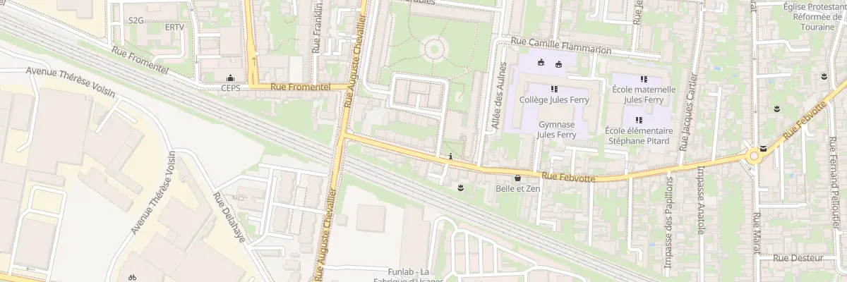 Plan du 243 Rue Febvotte à Tours