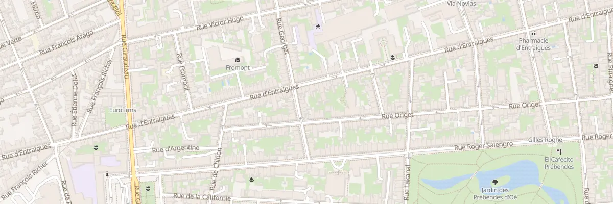 Plan du 36 Rue Georget à Tours