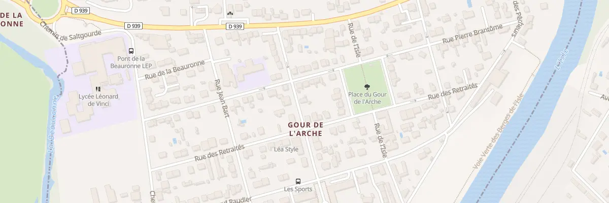 Plan du 13 Rue des Sports à Périgueux