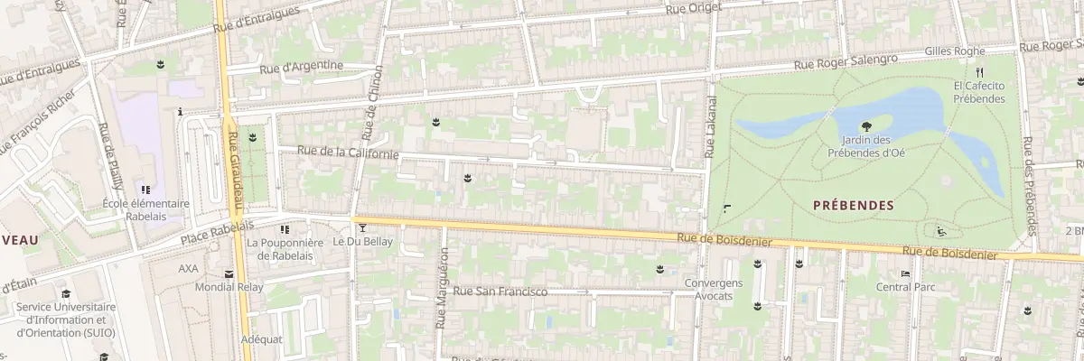Plan du 32 Rue de la Californie à Tours