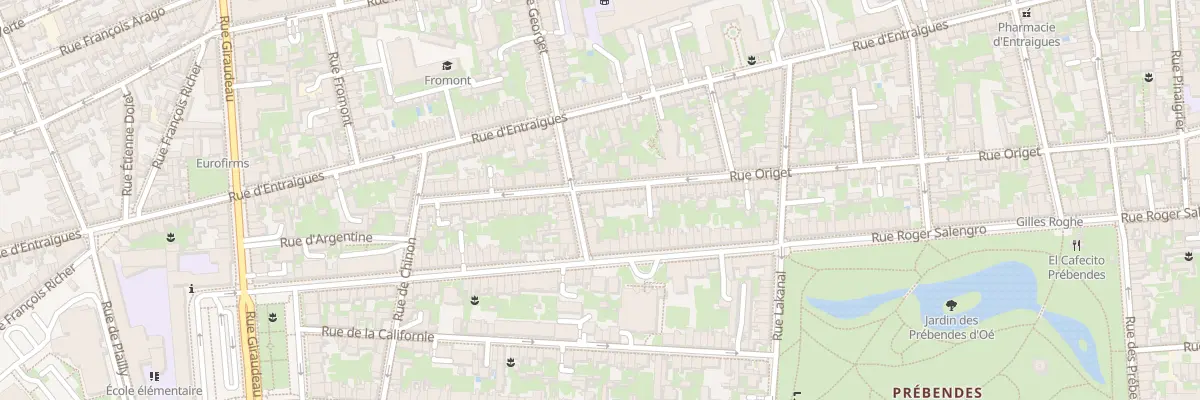 Plan du 150 Rue Origet à Tours