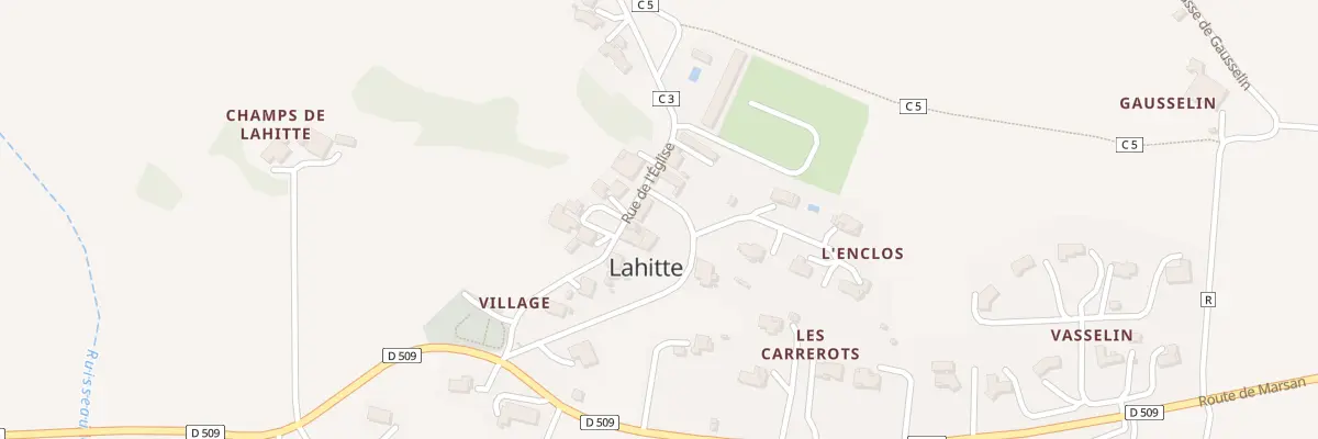 Plan du 5210 Le Village à Lahitte