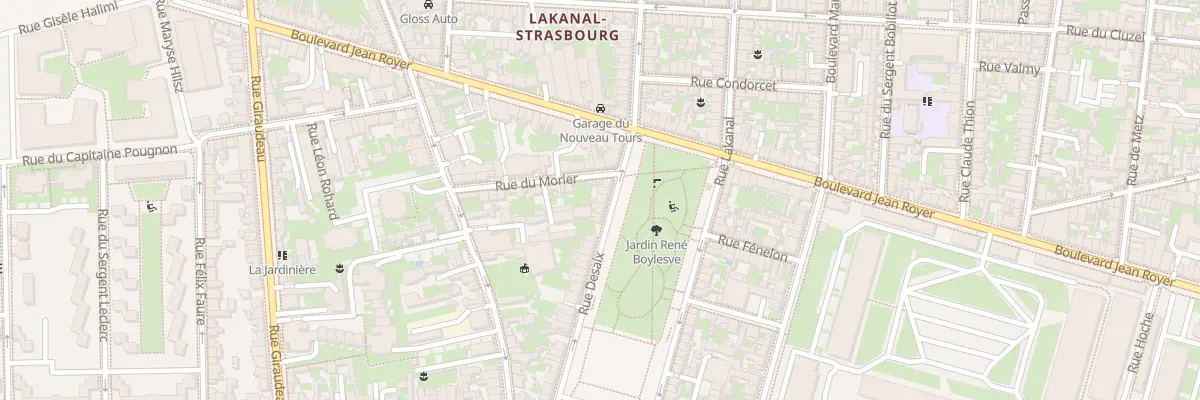 Plan du 43 Rue Desaix à Tours