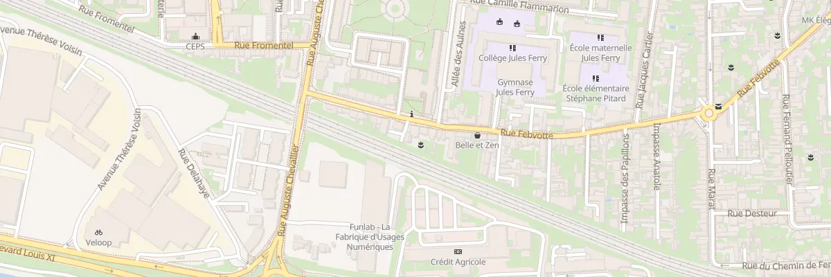 Plan du 226 Rue Febvotte à Tours