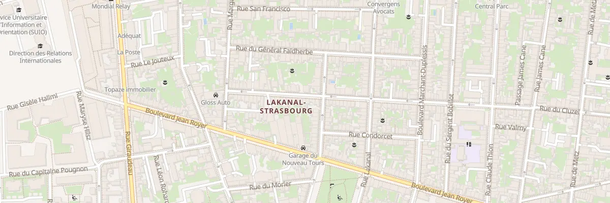 Plan du 182 Rue du Cluzel à Tours