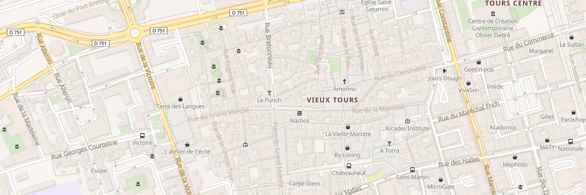 Plan du 15 Rue du Grand Marché à Tours