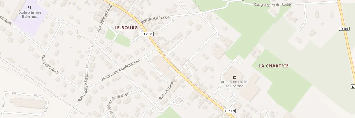 Plan du 39 Rue Francois Mitterrand à Descartes