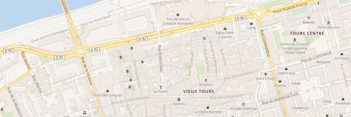 Plan du 7 Rue du Mûrier à Tours
