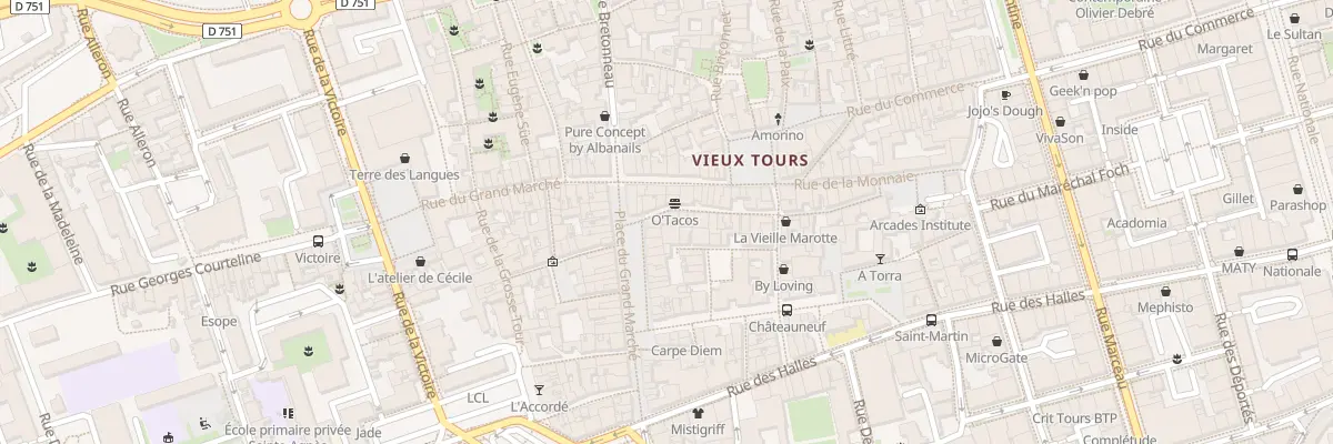 Plan du 20 Rue de la Rôtisserie à Tours