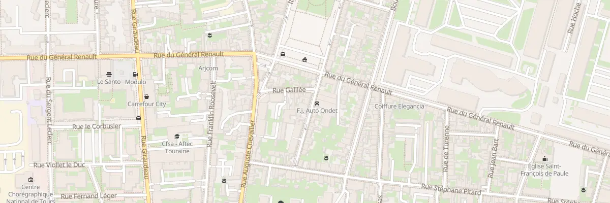 Plan du 125 Rue Lakanal à Tours