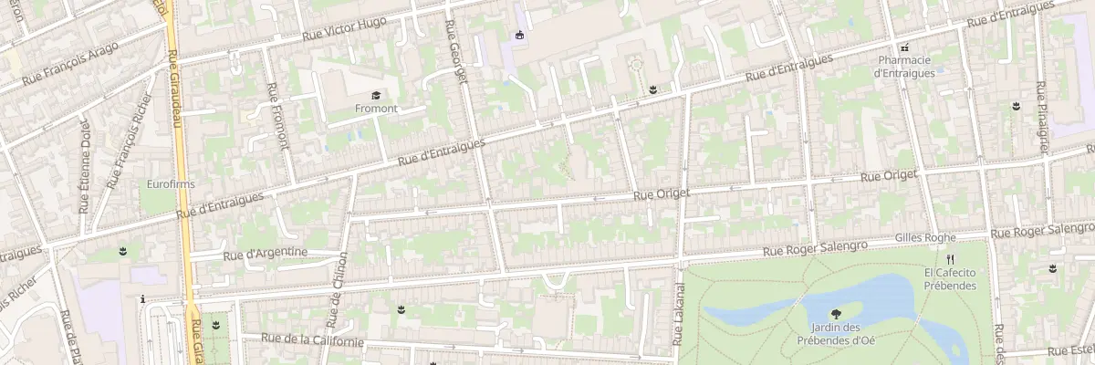 Plan du 103 Rue Origet à Tours