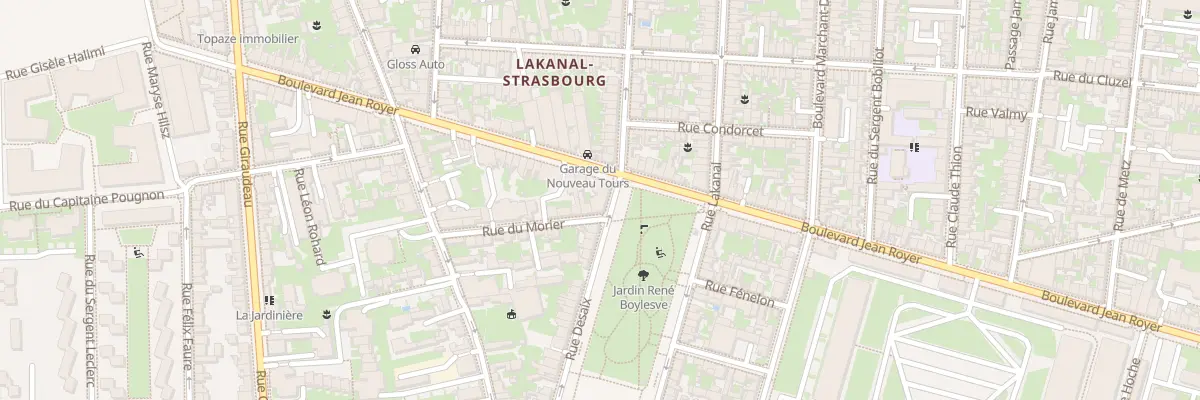 Plan du 33 Rue Desaix à Tours