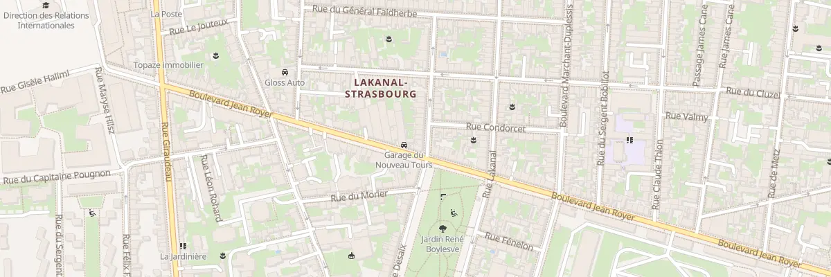 Plan du 29 Rue Desaix à Tours
