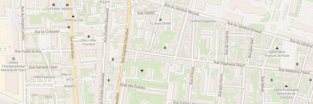 Plan du 139 Rue Stéphane Pitard à Tours