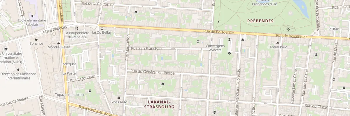 Plan du 20 Rue San Francisco à Tours