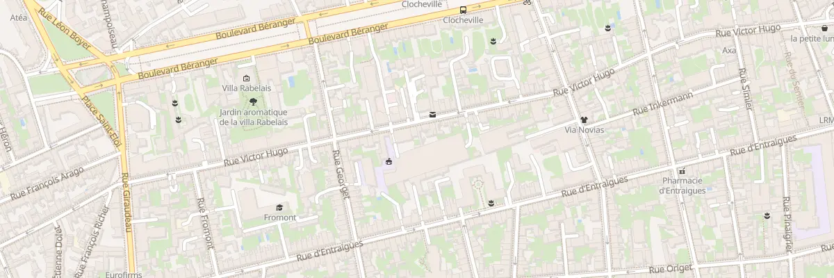 Plan du 128 Rue Victor Hugo à Tours