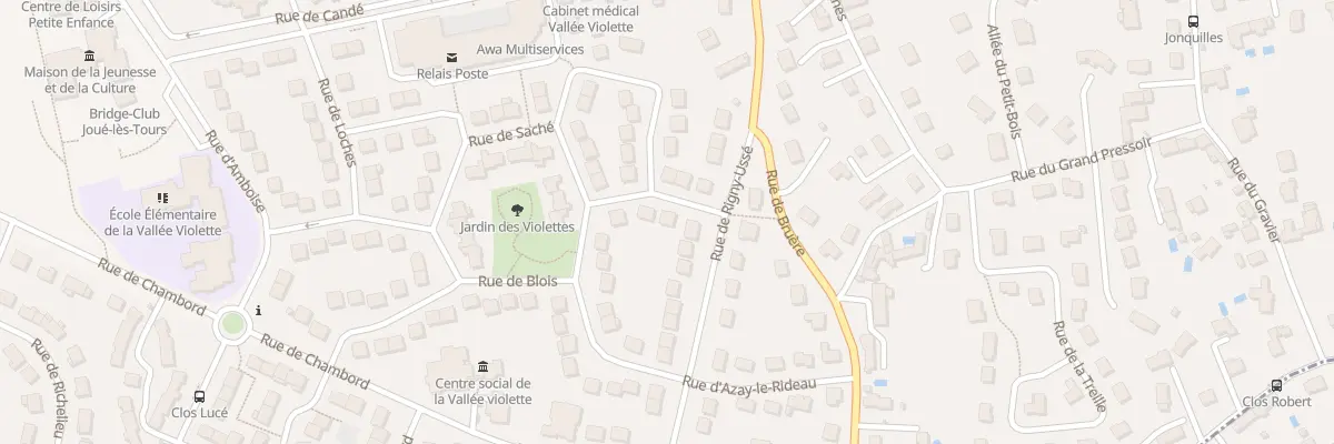 Plan du 4 Rue Azay le Rideau à Joué-lès-Tours