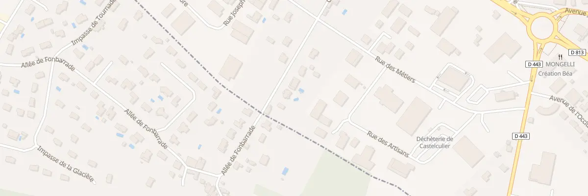 Plan du 333 Chem de Fonbarrade à Castelculier