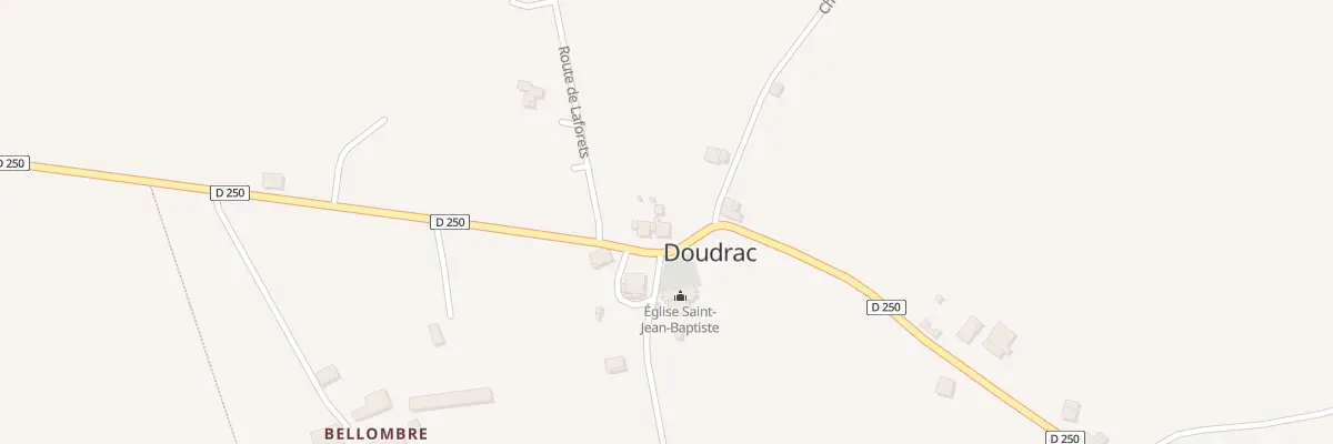 Plan du 4 Bourg Ouest à Doudrac