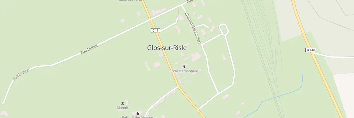 Plan du 37 Rue Saint Vincent à Glos-sur-Risle