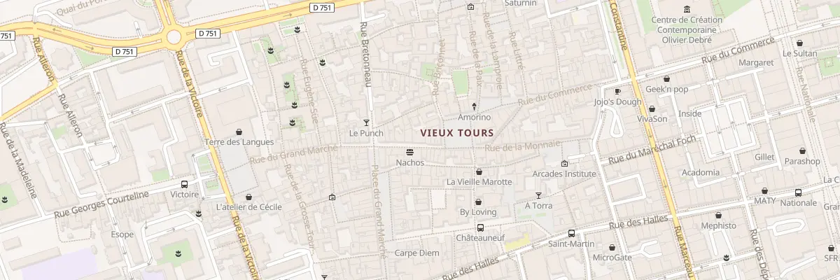 Plan du 11 Rue du Grand Marché à Tours
