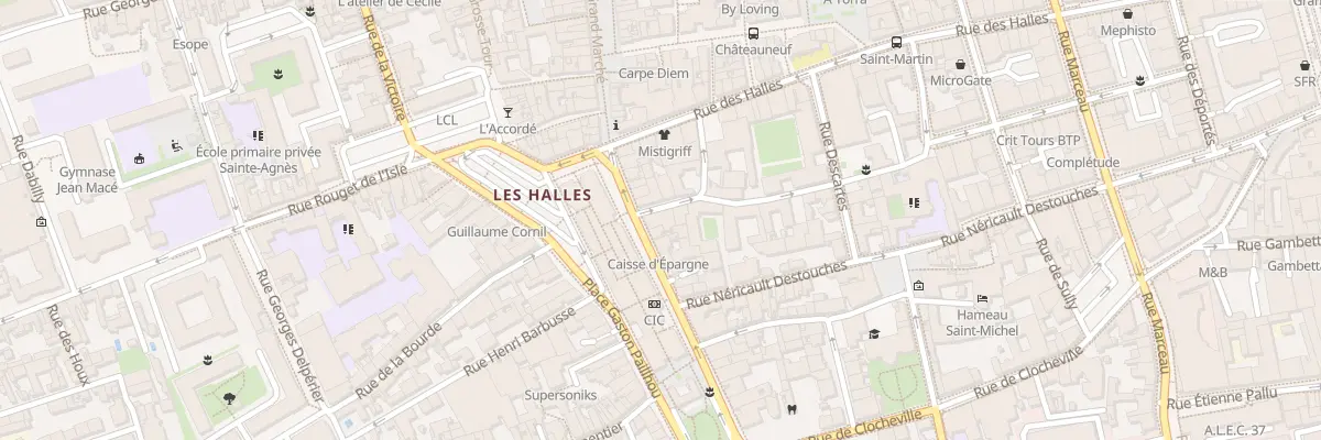Plan du 16 Rue Rapin à Tours
