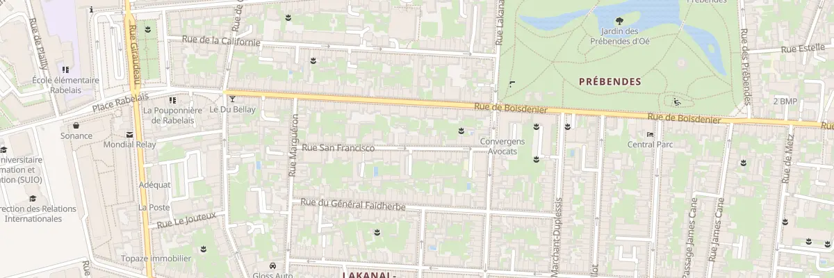 Plan du 17 Rue San Francisco à Tours