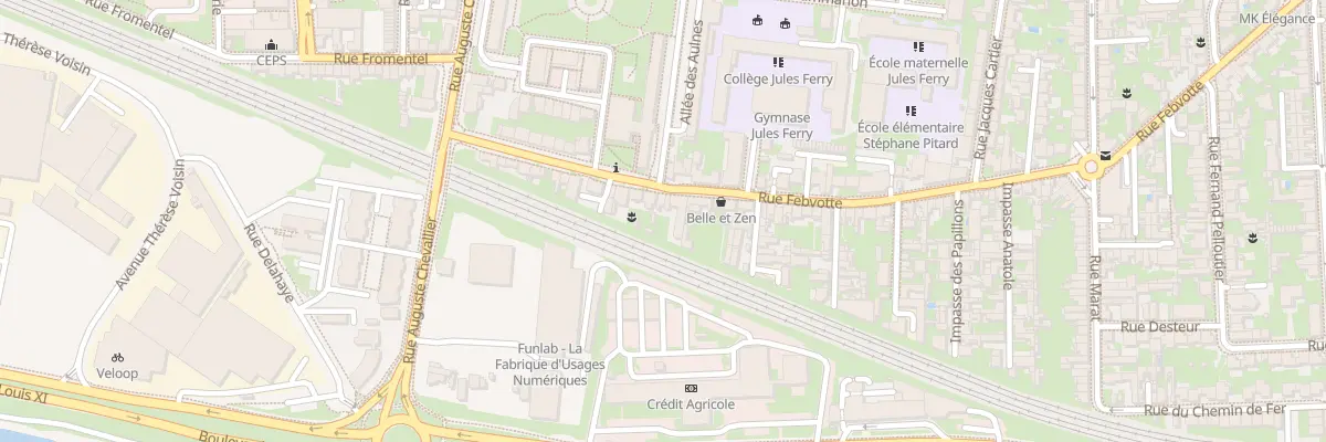 Plan du 218 Rue Febvotte à Tours