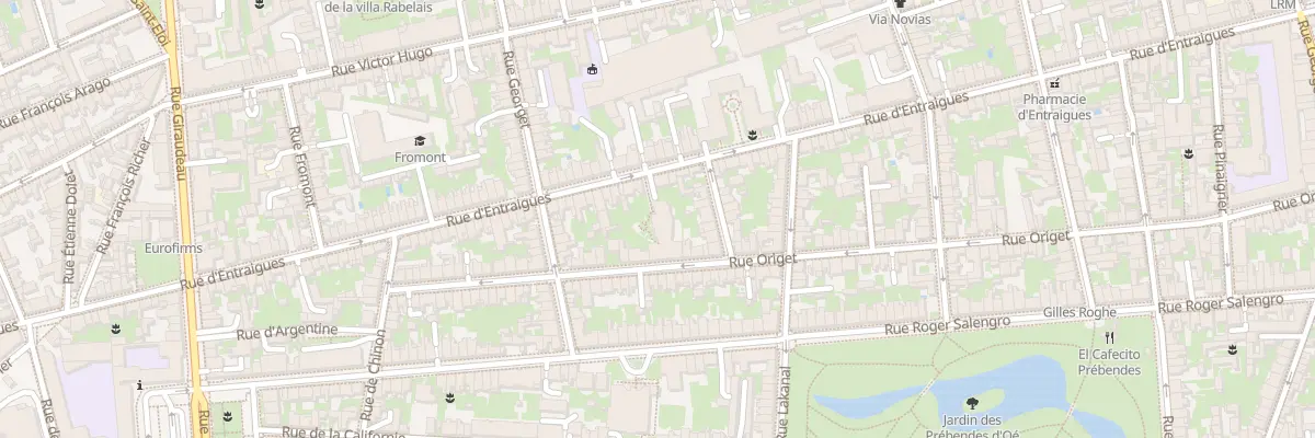 Plan du 95 Rue Origet à Tours