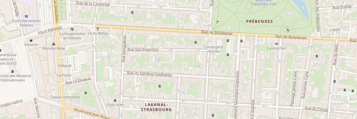 Plan du 16 Rue San Francisco à Tours