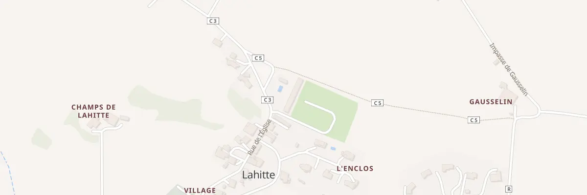 Plan du 5007 Le Village à Lahitte