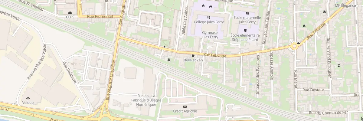 Plan du 216 Rue Febvotte à Tours