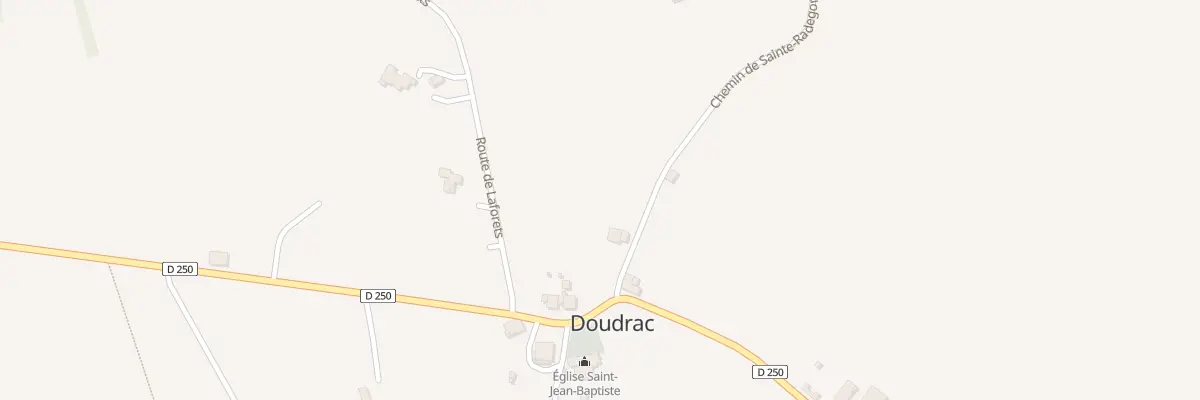 Plan du 105 Bourg Ouest à Doudrac