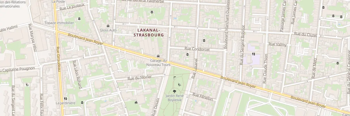 Plan du 173 Bd Jean Royer à Tours