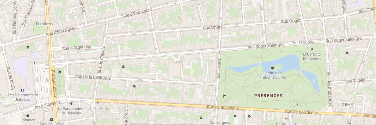 Plan du 68 Rue Roger Salengro à Tours