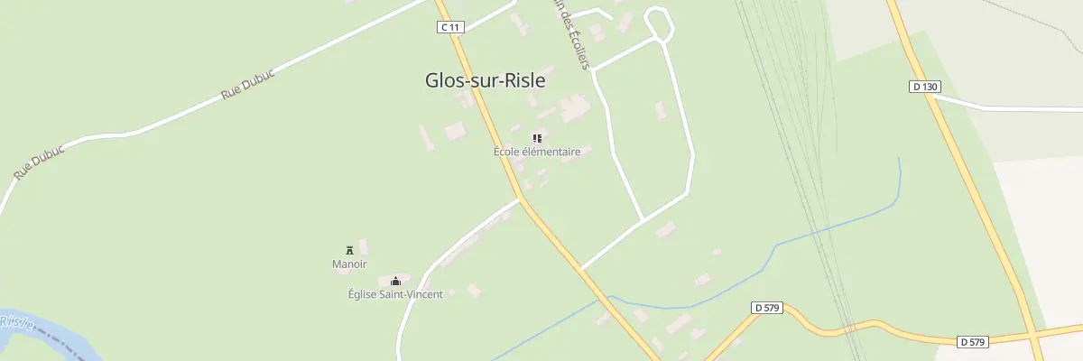 Plan du 45 Rue Saint Vincent à Glos-sur-Risle
