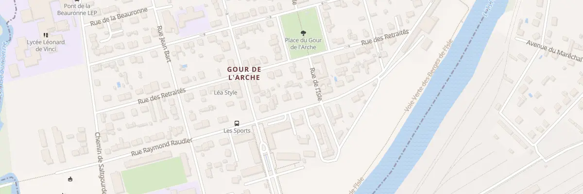 Plan du 26 Rue Raymond Raudier à Périgueux